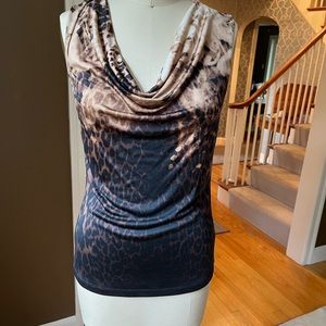 Elie Tahari Silk Cowl Neck Top